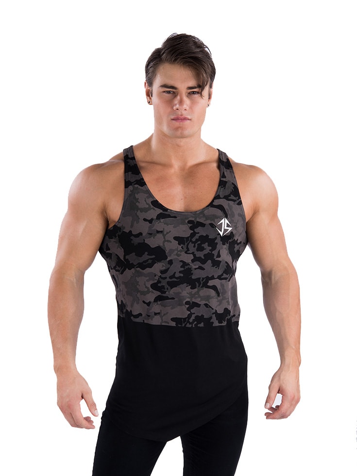 Tank Top Jeff Seid Wear Dark Camo Tanktop - Main Image